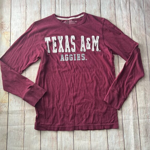 Texas ATM Aggies Colosseum Athletics Size Small Men's Long Sleeve Sweat Shirt - Picture 1 of 5